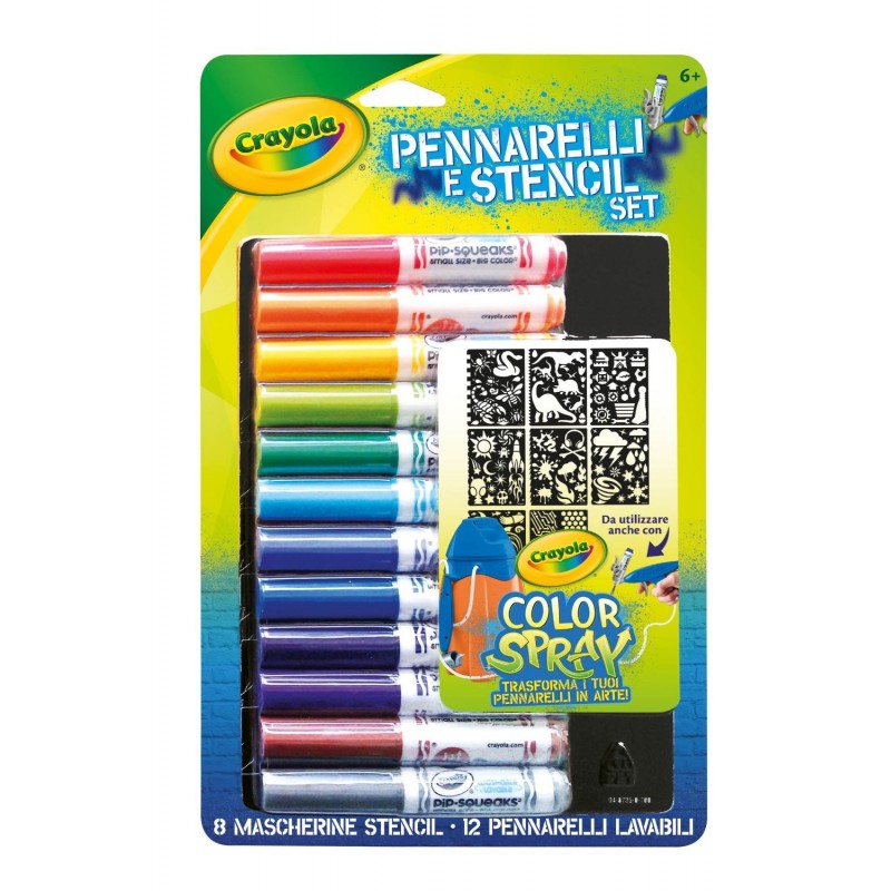 Crayola 8735 - Ricarica Color Spray Pennarelli E Stencil