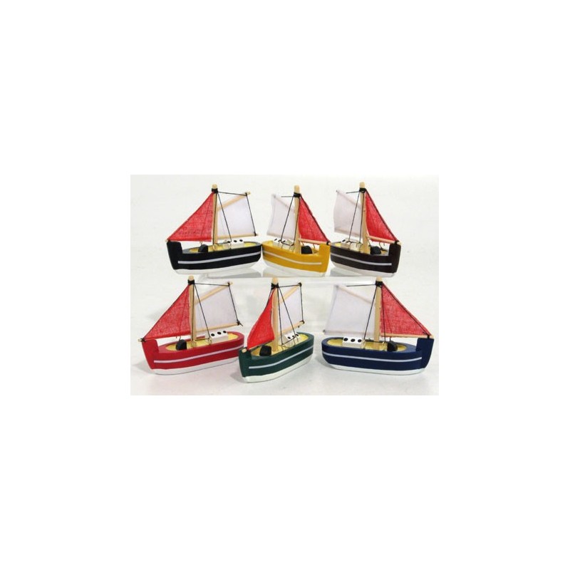 Zambiasi 70459 - Barca a Vela Legno 8 cm.