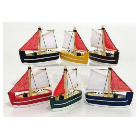 Zambiasi 70459 - Barca a Vela Legno 8 cm.