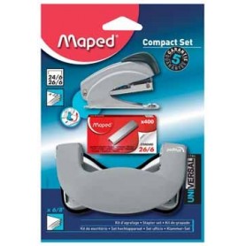 Maped 95005 - Blister Set Perforatore, MIni Cucitrice E 400 Punti