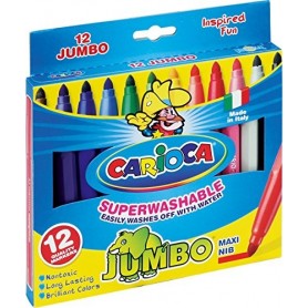 Carioca 40569 - Pennarelli Carioca Jumbo da 12