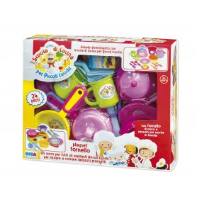 Rstoys 10124 - Playset Fornello Scuola di Cucina per Piccoli Cuochi