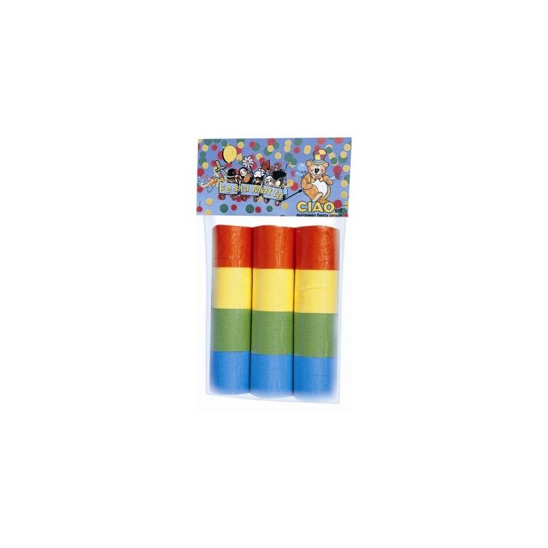Ciao 20121 - Carnevale - Confezione 3 Stelle Filanti Carta