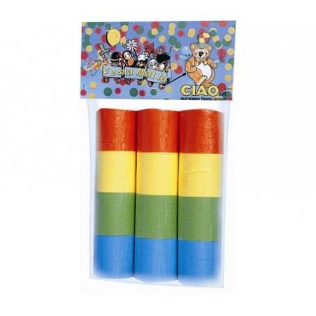Ciao 20121 - Carnevale - Confezione 3 Stelle Filanti Carta