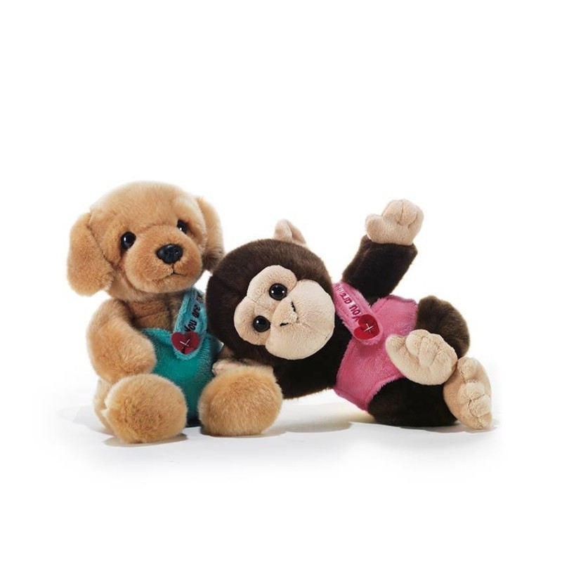 Plush & Company 5130 - Cane e Scimmia Soft Love