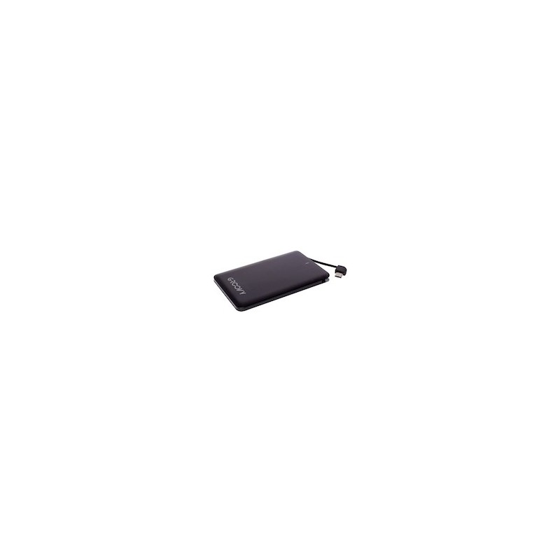 Groovy 1056 - Power Bank Slim Nero 2 in 1 2600mA