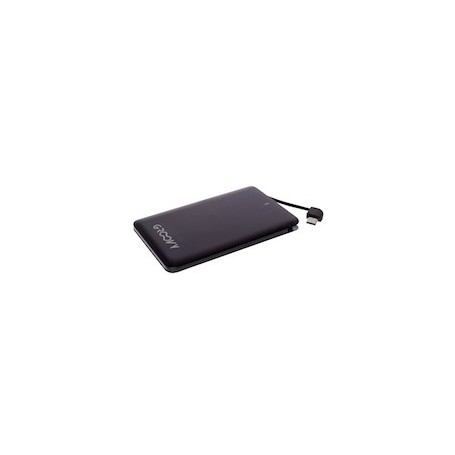 Groovy 1056 - Power Bank Slim Nero 2 in 1 2600mA