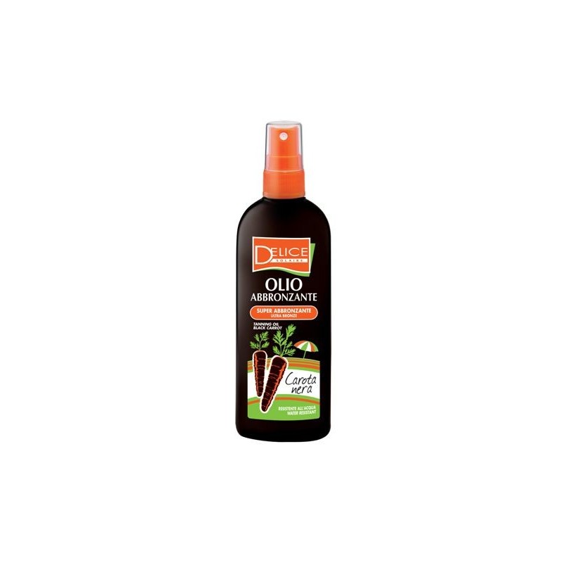 Delice 13160 - Olio Abbronzante Spray Carota Nera 150 Ml.