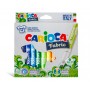 Carioca 40957 - Confezione 12 Pennarelli per Tessuti New Fabric