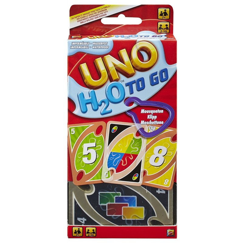 Mattel P1703 - Gioco Carte Uno H20 To Go