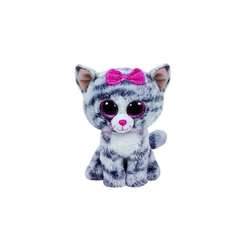 Ty 37075 - Beanie Boos - Kiki Gatto Grigio 28cm