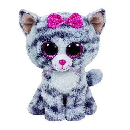 Ty 37075 - Beanie Boos - Kiki Gatto Grigio 28cm