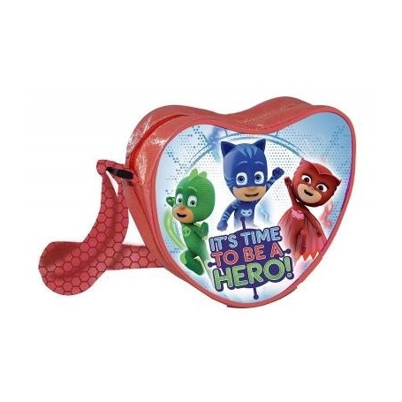 Coriex 95773 - Borsa Tracolla Cuore PJ Masks Multicolore