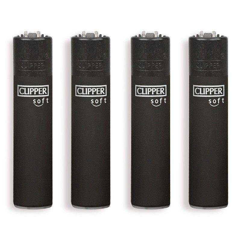 Clipper 5311 - Accendini Clipper Large Soft Black Conf. 48 pz