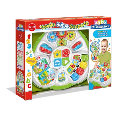 Clementoni 17187 - Baby Clementoni - Tavolo Prime Scoperte