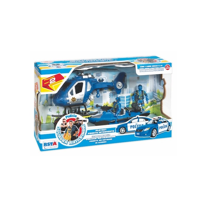 Rstoys 10335 - Playset Polizia con 2 Poliziotti