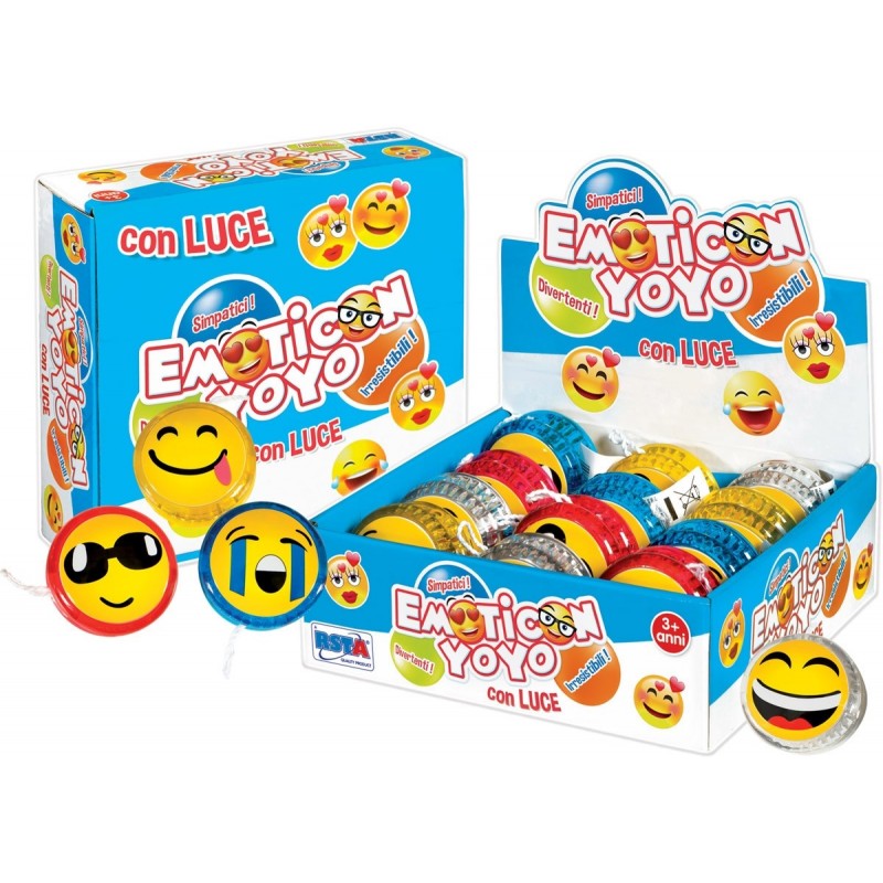 Rstoys 10357 - Display 12 Yo-Yo Emoticons con Luce
