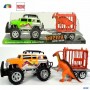 Ginmar 10189 - Jeep Frizione Cupola con Rimorchio e Dinosauro