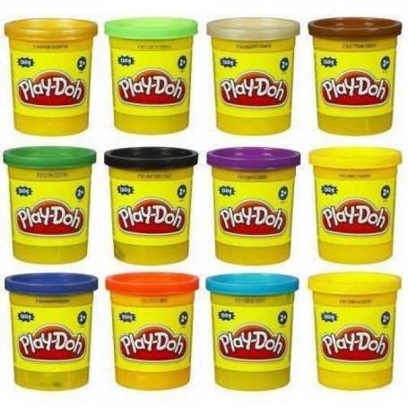 Hasbro B6756 - Play Doh - Vasetto Singolo Monocolore 6 Colori Assortiti