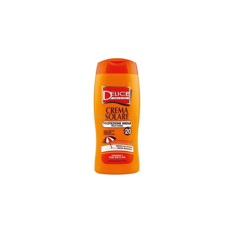 Delice 21550 - Crema Solare Protezione Media SPF 20 250 ml.