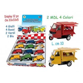 Teorema 73040 - Motocarro Frutta e Gelati a Retrocarica Display 12 Pz.