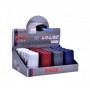 Prof 4166 - Accendino Antivento Turbo Gomma Effetto Metallo Cf. 20 pz