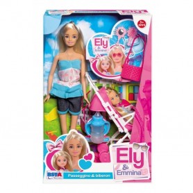 Rstoys 10495 - Bambola Ely e Emmina con Passeggino