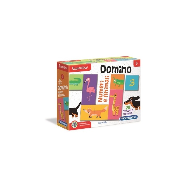 Clementoni 16121 - Sapientino - Domino Animali e Numeri