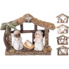 Koopman 609000 - Natività Resina 9x3 cm. 4 Soggetti Ass.