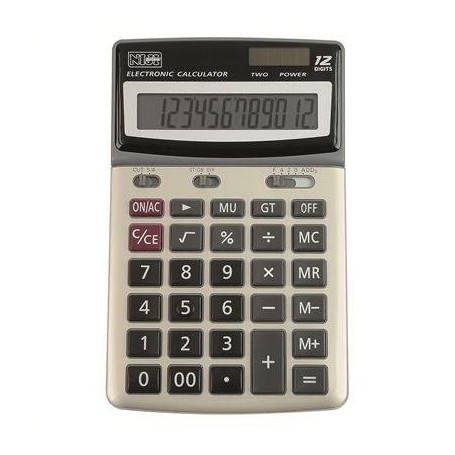 Lebez 60321 - Calcolatrice Elettronica Ufficio 12 Cifre 17 x 10 x 1,5 cm