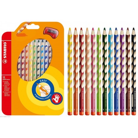 Stabilo 332/12 - Pastelli Colorati Easy Colors 12 Colori