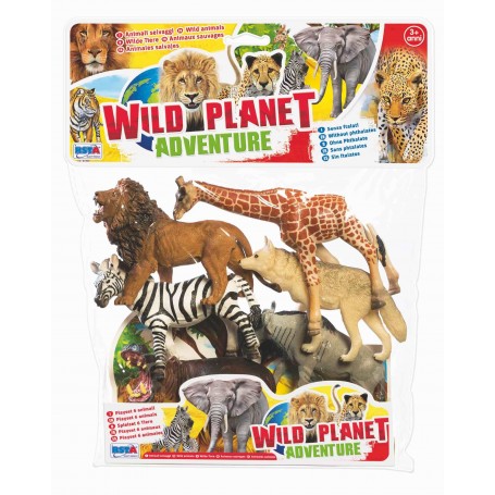 Rstoys 10497 - Busta Animali Selvaggi 6 pz.