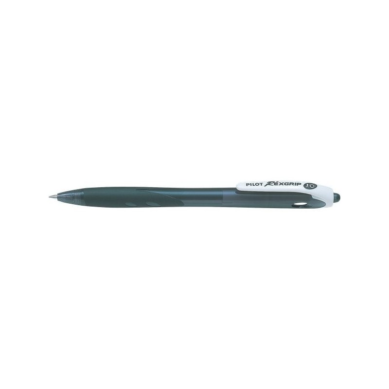 Pilot 40010 - Penna Sfera Scatto Rexgrip 1.0mm Nera Conf.10 pz
