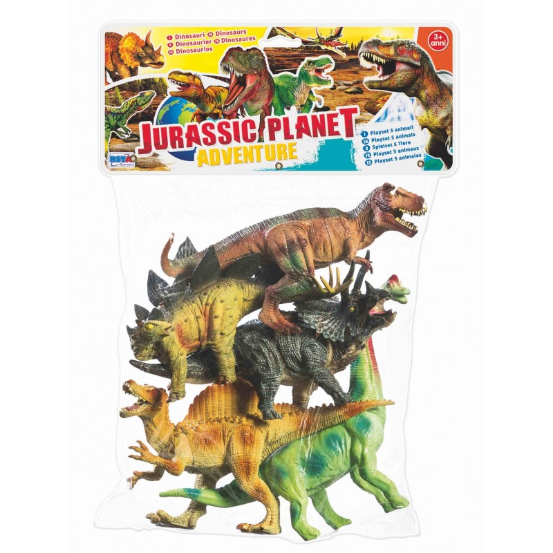 Rstoys 10498 - Busta Dinosauri Grandi 6 pz.