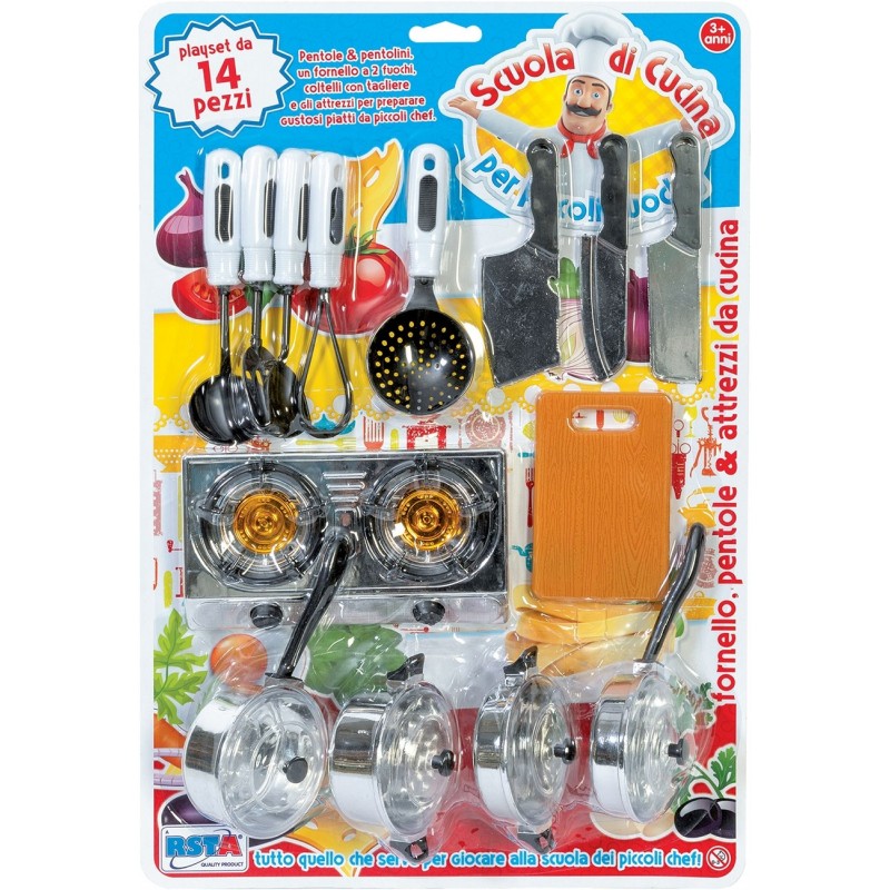 Rstoys 10515 - Blister Pentolini Scuola di Cucina