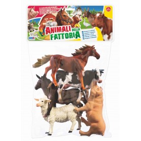 Rstoys 10524 - Busta Animali Fattoria 5 pz.