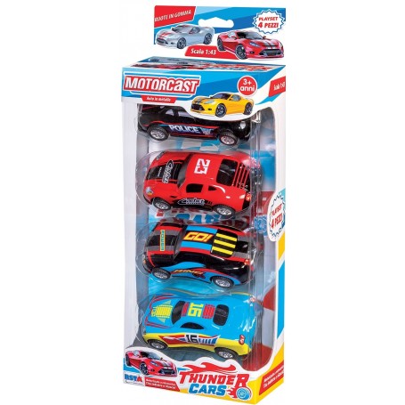 Rstoys 10571 - Playset 4 Auto in Scatola