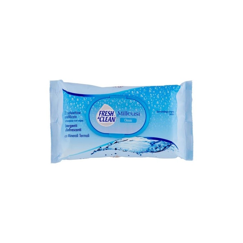 Fresh&Clean 1210 - Salviette Milleusi Classic 72 pz