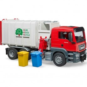 Bruder 3761 - Camion Man Tgs Trasporto Rifiuti Caricamento Laterale