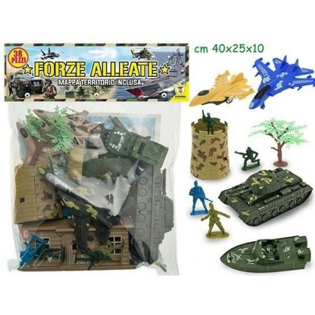 Teorema 65335 - Busta Soldati Forze Alleate con Mappa 38 pz.