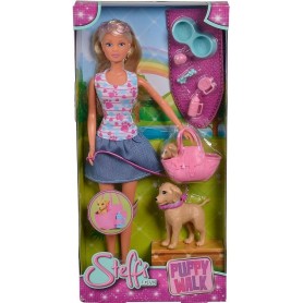 Simba 33310 - Steffi Love - Steffi a Passeggio con Cagnolini