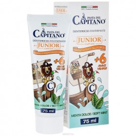 Pasta del Capitano 3540 - Dentifricio Junior Bambini Menta Dolce 75 ml