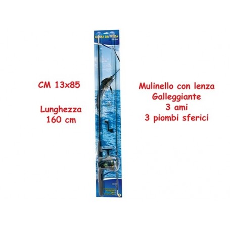 Teorema 63053 - Canna Da Pesca Con Mulinello 160 Cm