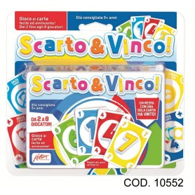 Rstoys 10552 - Gioco di Carte Scarta e Vinci