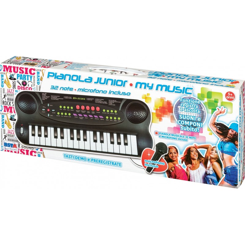 Rstoys 10718 - Pianola Junior 32 Note con Microfono