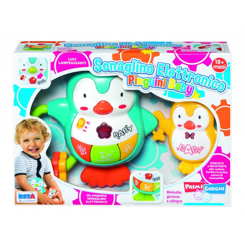 Rstoys 10698 - Sonaglio Elettronico Pinguini Baby