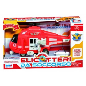 Rstoys 10706 - Elicotteri da Soccorso a Frizione Luci e Suoni