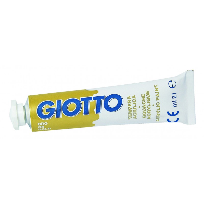 Fila 357300 - Giotto - Tempera Acrilica Oro 21 ml Conf. 6 pz.