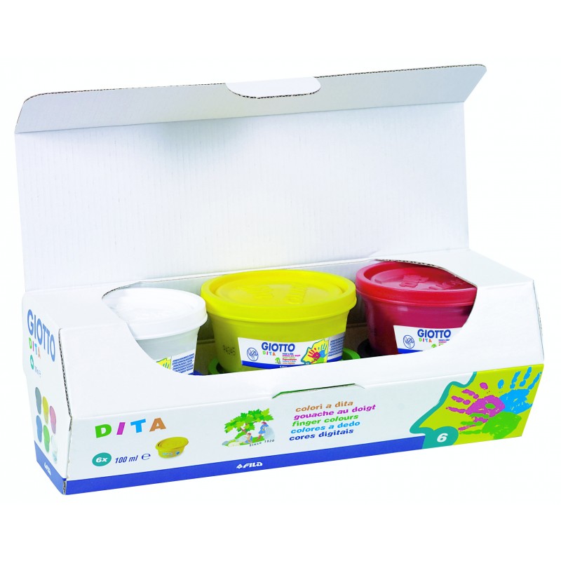 Fila 5341 - Colori a Dita Giotto Conf. 6 x 100 ml