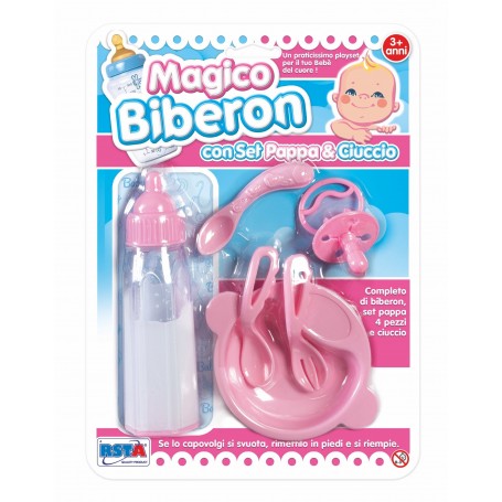 Rstoys 10846 - Blister Biberon Latte Magico con Set Pappa